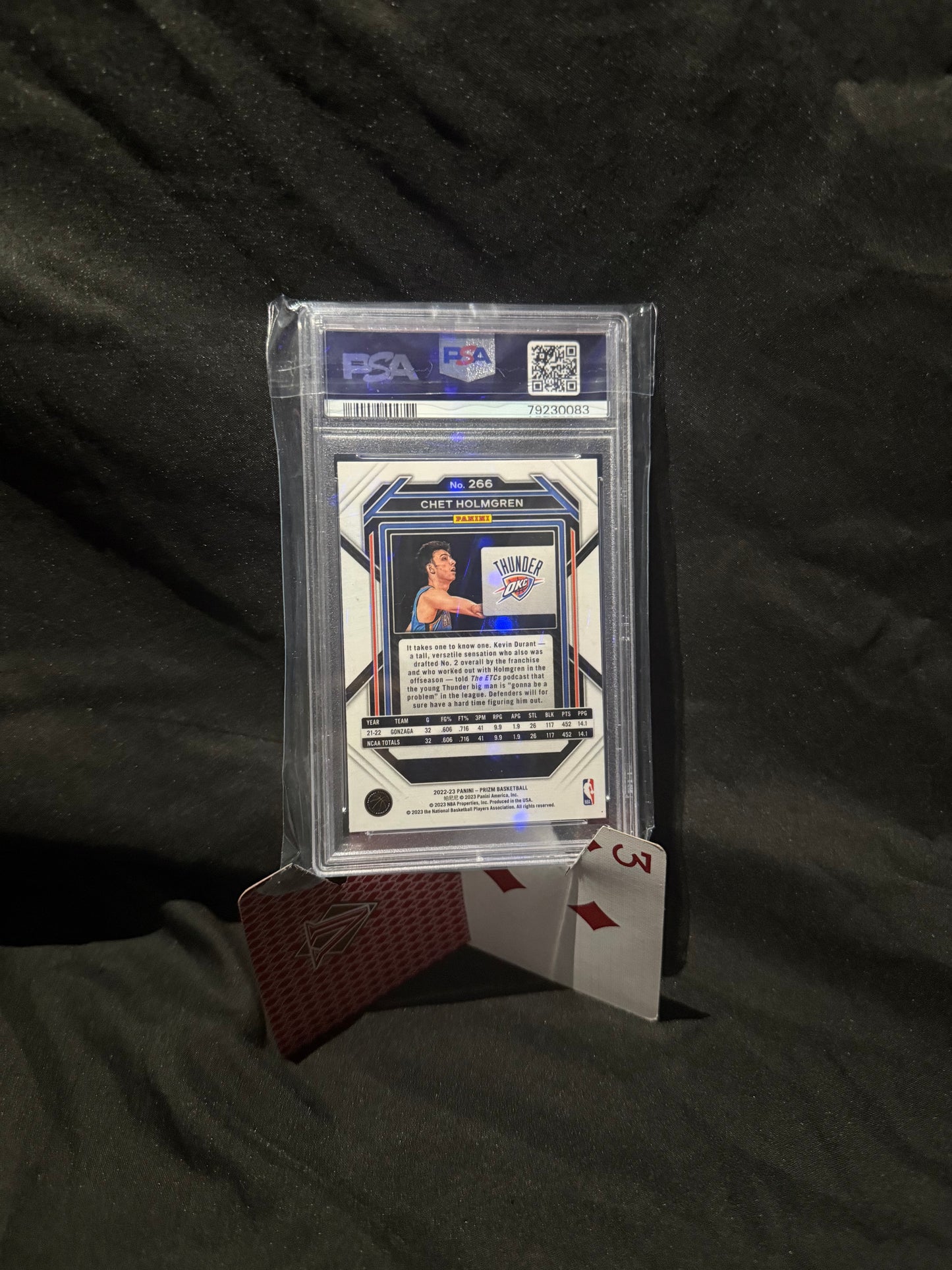 2022 Panini Prizm Chet Holmgren PSA 9