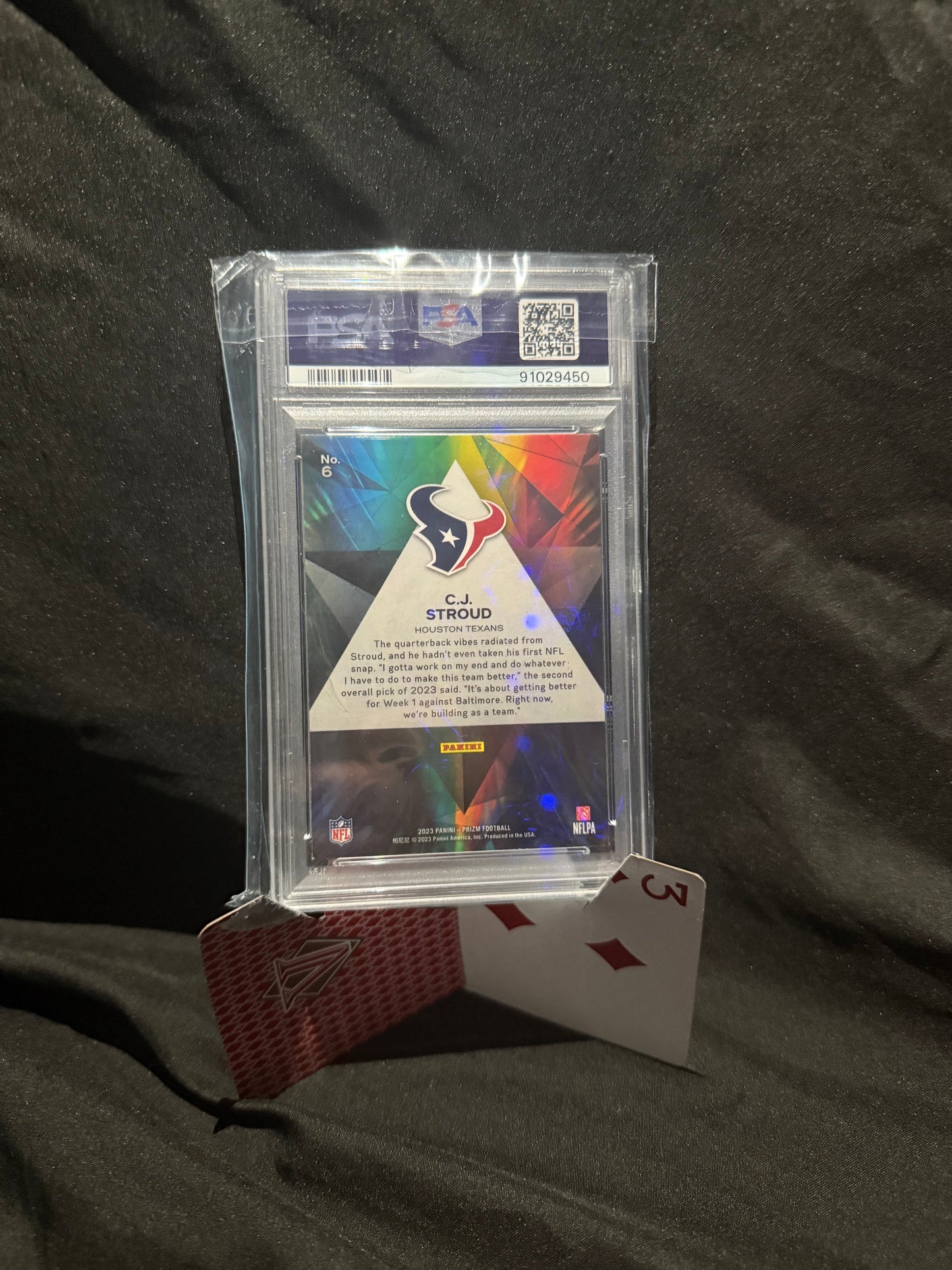 2023 Prizm CJ Stroud Prizmatic PSA 9
