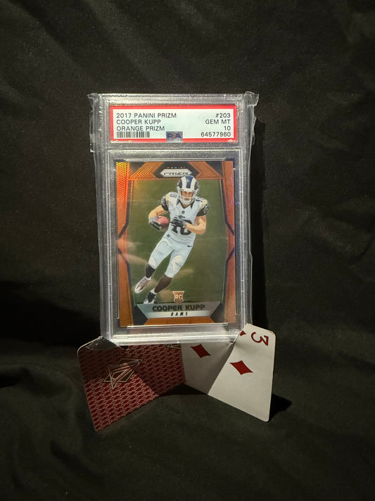 2017 Panini Prizm Cooper Kupp Orange Prizm PSA 10