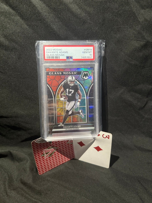 2022 Glass Mosaic Davante Adams PSA 10