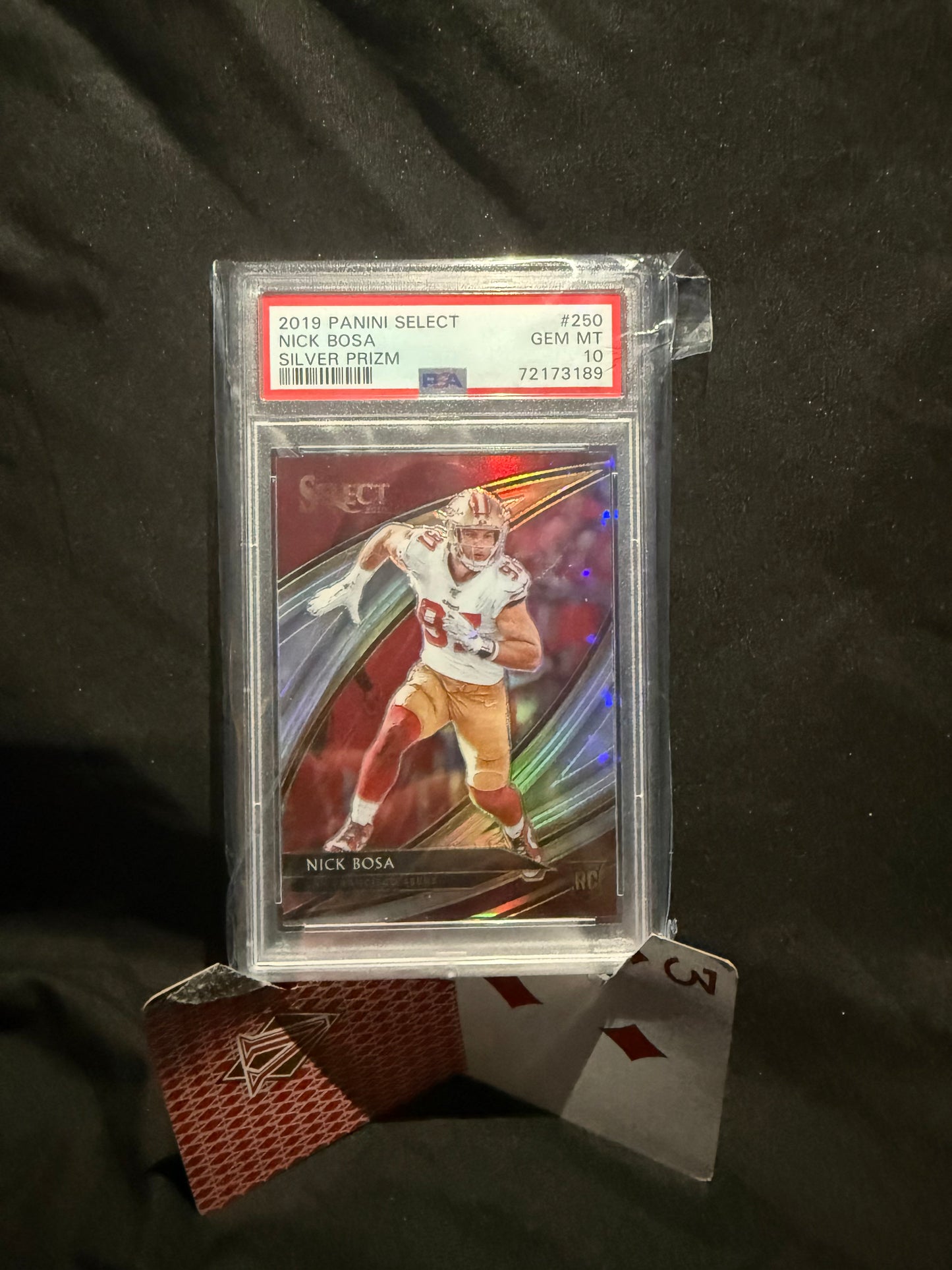 2019 Panini Select Nick Bosa Silver Prism PSA 10